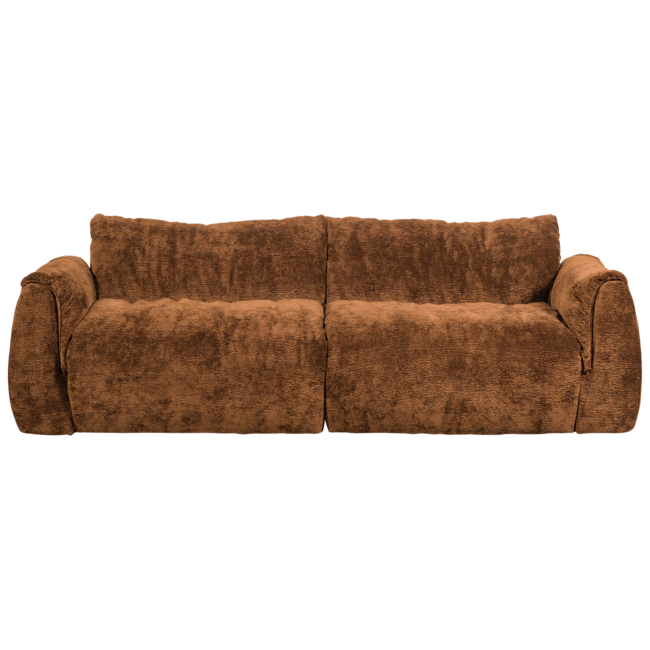 Woood Baggy 2-zits bank 3d chenille middenbruin