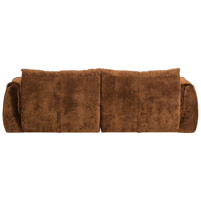 Woood Baggy 2-zits bank 3d chenille middenbruin