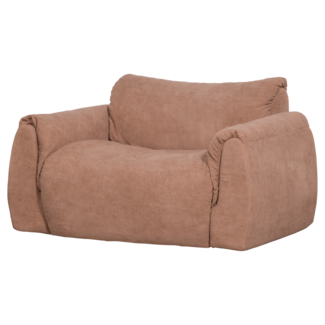 Woood Baggy loveseat geweven chenille oudroze