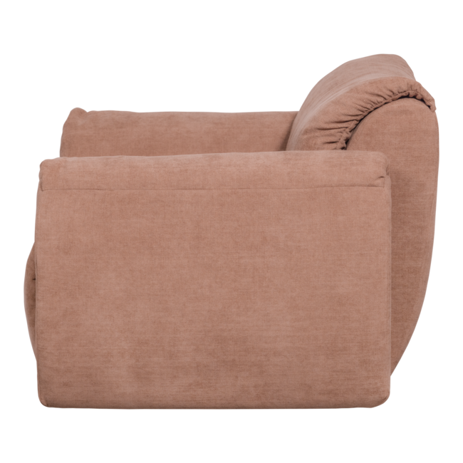 Woood Baggy loveseat geweven chenille oudroze