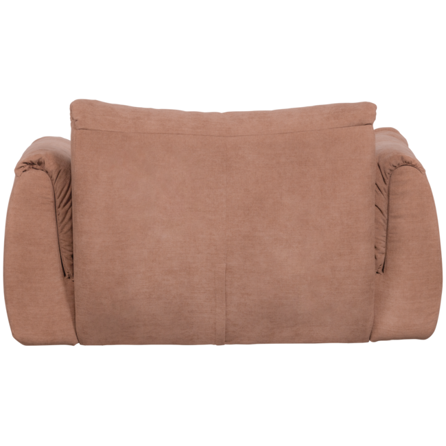 Woood Baggy loveseat geweven chenille oudroze