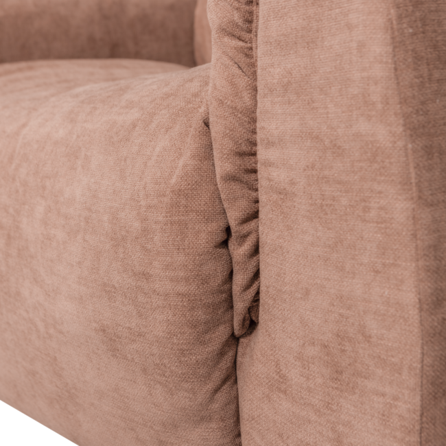 Woood Baggy loveseat geweven chenille oudroze