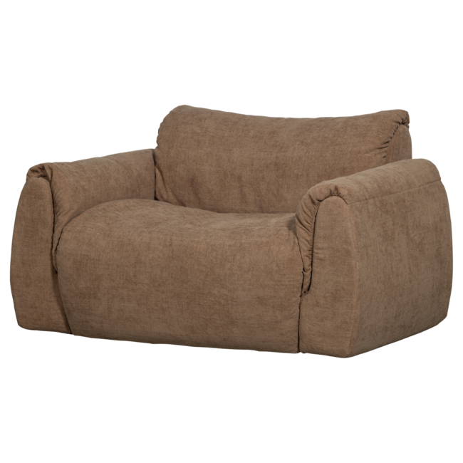 Woood Baggy loveseat geweven chenille bruin