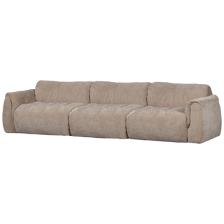 Woood Baggy 3-zits bank 3d chenille zand