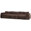 Woood Baggy 3-zits bank 3d chenille donkerbruin