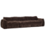 Woood Baggy 3-zits bank 3d chenille donkerbruin