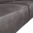 Woood Statement 3-zits bank 230 cm lederlook donkergrijs