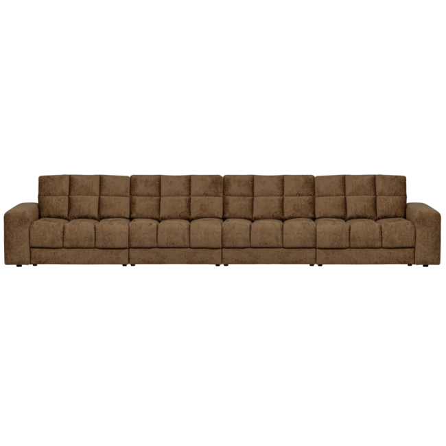 Woood Second date 4-zits bank structure velvet brass