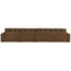 Woood Second date 4-zits bank structure velvet brass