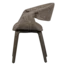 Woood Yossi eetkamerstoel bruin met houten poot donkerbruin