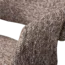 Woood Yossi eetkamerstoel bruin met houten poot donkerbruin