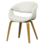 Woood Yossi eetkamerstoel naturel met houten poot naturel