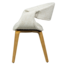 Woood Yossi eetkamerstoel naturel met houten poot naturel