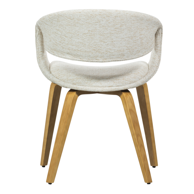 Woood Yossi eetkamerstoel naturel met houten poot naturel