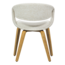 Woood Yossi eetkamerstoel naturel met houten poot naturel