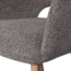 Woood Murat eetkamerstoel taupe met houten poot naturel