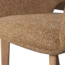 Woood Murat eetkamerstoel geel met houten poot naturel