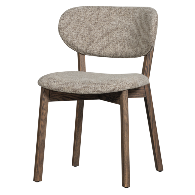 Woood Udar eetkamerstoel met houten frame donkerbruin