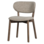 Woood Udar eetkamerstoel met houten frame donkerbruin
