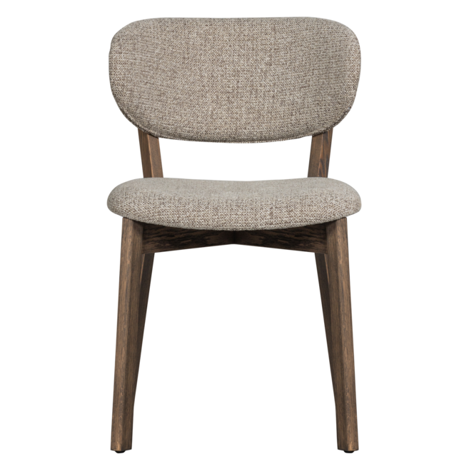 Woood Udar eetkamerstoel met houten frame donkerbruin