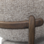 Woood Udar eetkamerstoel met houten frame donkerbruin