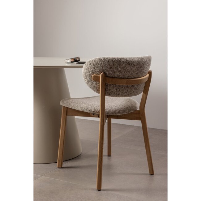 Woood Udar eetkamerstoel met houten frame naturel