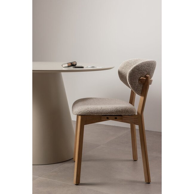 Woood Udar eetkamerstoel met houten frame naturel
