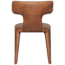 Woood Permit eetkamerstoel leerlook cognac