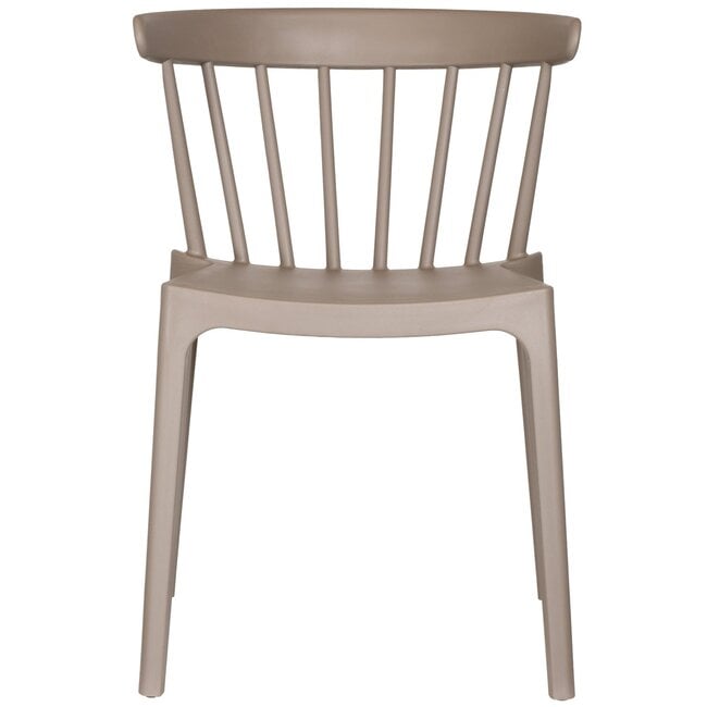 Woood Bliss tuinstoel met spijlen kunststof taupe