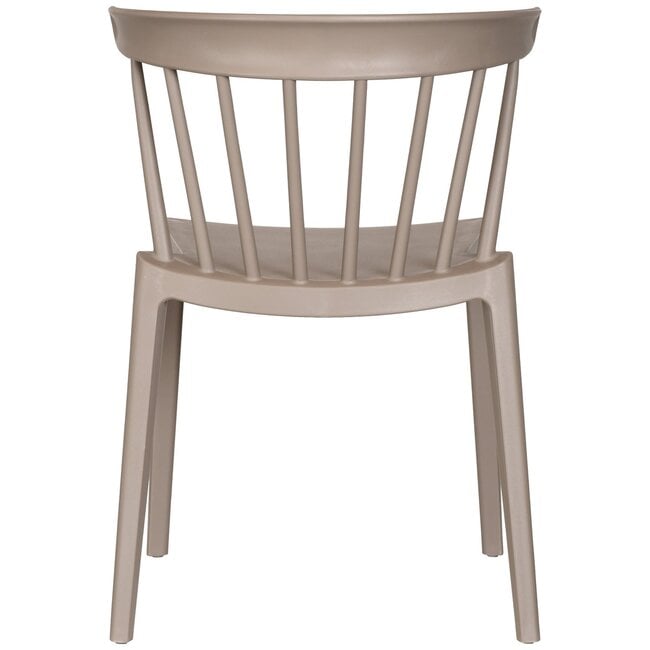 Woood Bliss tuinstoel met spijlen kunststof taupe