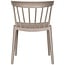 Woood Bliss tuinstoel met spijlen kunststof taupe