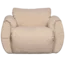 Woood Baggy draaifauteuil geweven chenille zand