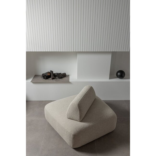 Woood Sterck fauteuil met verplaatsbare rugleuning naturel