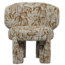 Woood Upke fauteuil met dessin naturel/bruin