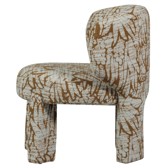 Woood Upke fauteuil met dessin naturel/bruin