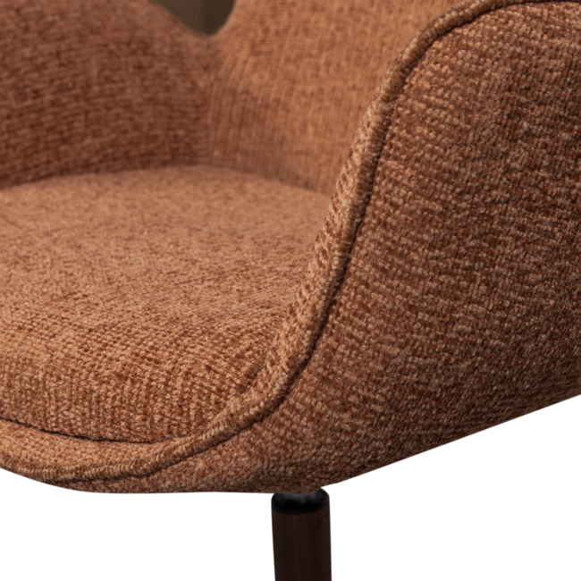 Woood Marten in hoogte verstelbare fauteuil oranje