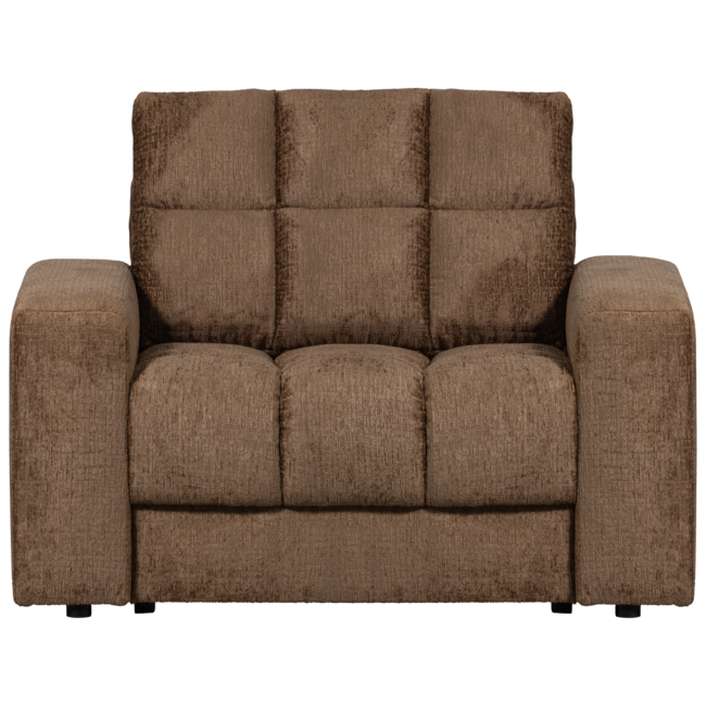 Woood Second date fauteuil structure velvet brass