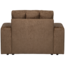 Woood Second date fauteuil structure velvet brass