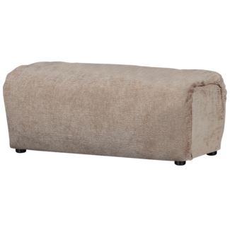 Woood Baggy hocker 3d chenille zand