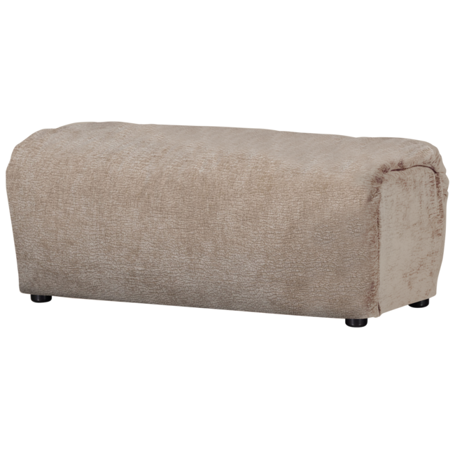 Woood Baggy hocker 3d chenille zand