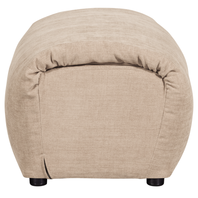 Woood Baggy hocker geweven chenille zand