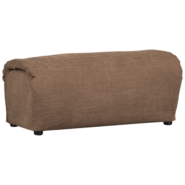 Woood Baggy hocker geweven chenille bruin