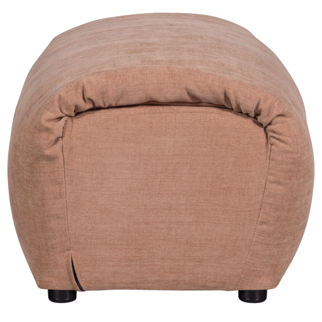 Woood Baggy hocker geweven chenille oudroze