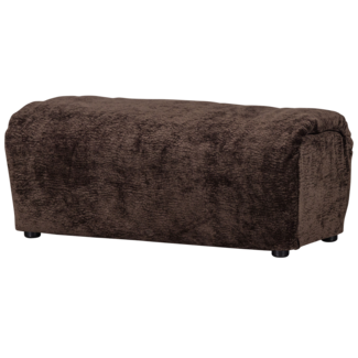 Woood Baggy hocker 3d chenille donkerbruin