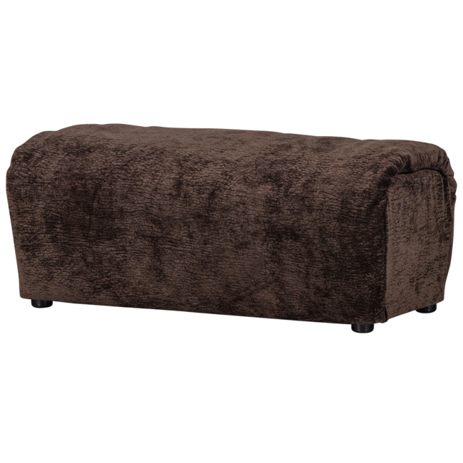 Woood Baggy hocker 3d chenille donkerbruin
