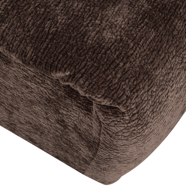 Woood Baggy hocker 3d chenille donkerbruin
