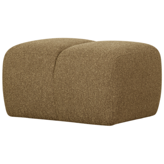 Woood Mojo poef 45x84x64cm boucle geel/bruin melange