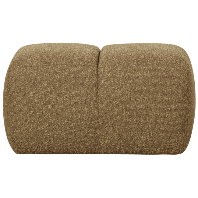 Woood Mojo poef 45x84x64cm boucle geel/bruin melange