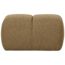 Woood Mojo poef 45x84x64cm boucle geel/bruin melange