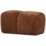 Woood Mojo poef 45x84x64cm geweven ribstof roestbruin